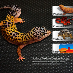 MCLANZOO reptile substrate mat closeup displaying textured surfaces for grip and movement.