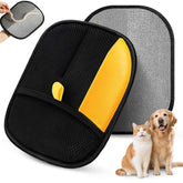 Mcocoee Pet Hair Removal Glove front view highlights double-sided grooming for quick hair removal.