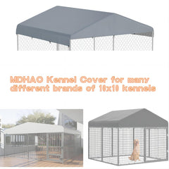 MDHA kennel cover seams with waterproof strips for reliable protection.