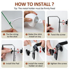 Mdupw cat toy with Mylar crinkle balls promotes interactive play and chase.