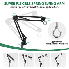 MECESOR Reptile Lamp Stand tool-free assembly saves setup time