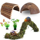 Mechpia hermit crab bridge bendable enables customizable climbing play and habitat enrichment.