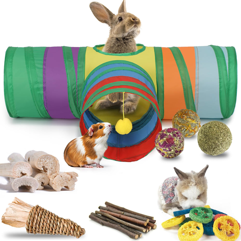 Mechpia rabbit tunnels kit ready for daily play and exploration
