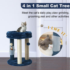 MECOOL cat-tree tri-post base for stable indoor use