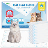 MED Cat Litter Pads absorbent-50-count image shows strong urine capture for clean litter boxes.