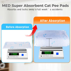 MED cat pads are disposable for quick, tidy pad changes.