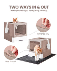 Medario x-large litter mat keeps floors clean under bowls.