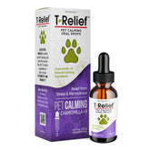 MediNatura T-Relief drops bottle on countertop for calming storms