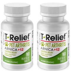 MediNatura T-Relief packaging front showing natural joint support for pets.