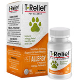 MediNatura T-Relief tablets 90 count bottle for pet allergy support