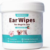 MEDUWEDU ear-wipes-pack close-up showing soft fabric for gentle wax removal
