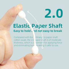 MEDUWEDU soft cotton tips detail illustrating gentle cleaning