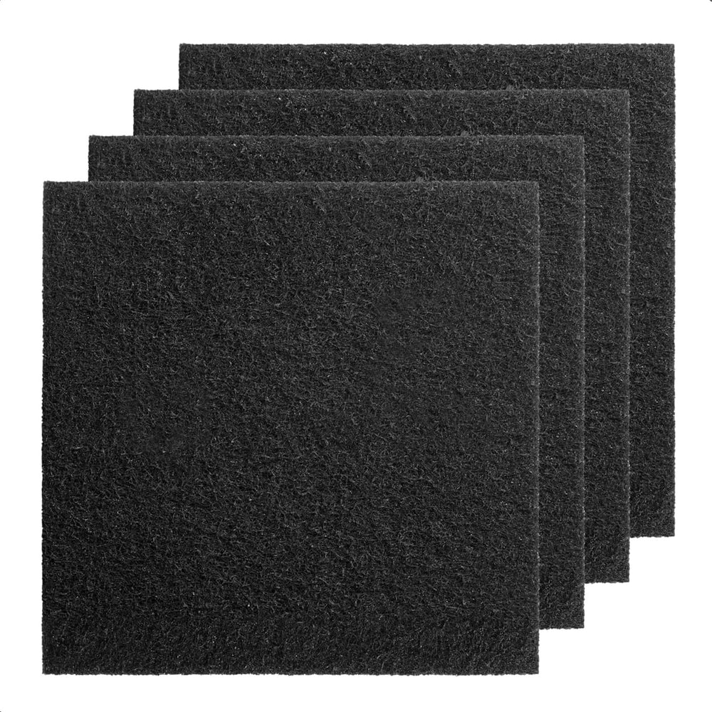 Meegood 4pc activated carbon filters reduce odors in trash cans with magnet attachment.