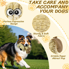 MeetYooo squeaky stuffed dog toy dog for active chewers and long-lasting fun