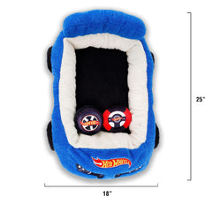 Megatoys Hot Wheels pet bed steering wheel detail for imaginative play.