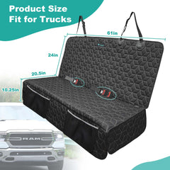 Meginc easy-install dog seat cover with quick anchors for secure fit.