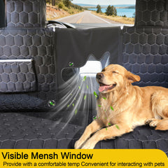 Meginc mesh window with zipper enables pet visibility and airflow