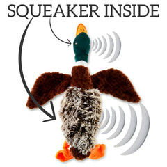 MEGUSTA SHOP mallard colorful plush boosts visual appeal during indoor play.