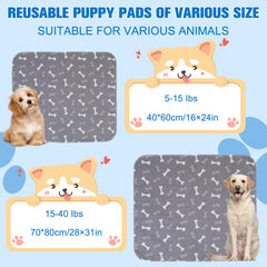 MeiAid Puppypad reusable pad shown with washing care indicating long-term use.