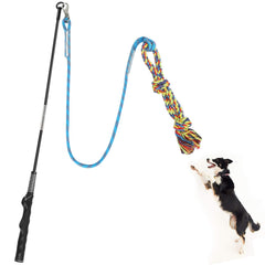 Meieke Flirt Pole dog teaser wand for active play and exercise