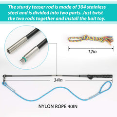 Meieke Flirt Pole nylon rope head for secure, versatile play
