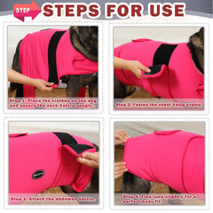 Meifsou anxiety vest size adjustment ensures snug fit across breeds