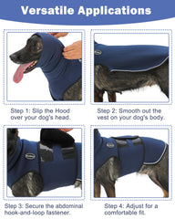 Meifsou dog anxiety vest breathable mesh panel for airflow and comfort