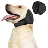 Meifsou dog head wrap quiet ears ensures calmer outings.