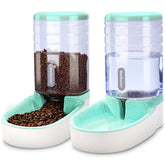 Meikuler automatic feeder and water dispenser, front view, for continuous feeding and hydration.