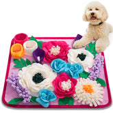 Meilzer Snuffle Mat rose pink front view for slow, engaging feeding.