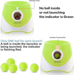 Mekaple automatic dog ball launcher 20-foot range for longer outdoor play.