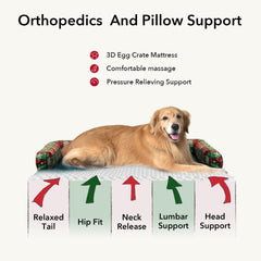 MEKIY egg crate orthopedic foam detail for extra support