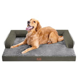 MEKIY large dog bed features a 36x27x7 inch footprint for roomy lounging.