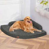 MEKIY Large Dog Bed with egg-crate memory foam provides joint support.