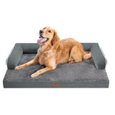 MEKIY large dog bed with orthopedic egg-crate foam for joint support.