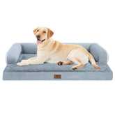 MEKIY large dog bed orthopedic memory foam close-up highlighting joint-supportive comfort.