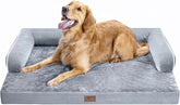MEKIY large dog bed with orthopedic egg crate foam supports joints
