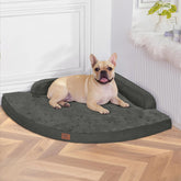 MEKIY large orthopedic dog bed side view highlighting joint support