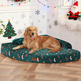 MEKIY XL orthopedic dog bed with egg-crate memory foam supports joints for better rest.