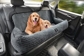 melafa365 large dog car seat back seat assembled with roomy comfort for large breeds on road trips