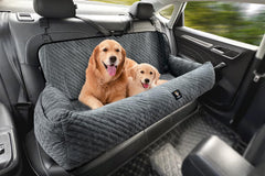 melafa365 large dog car seat back seat assembled with roomy comfort for large breeds on road trips
