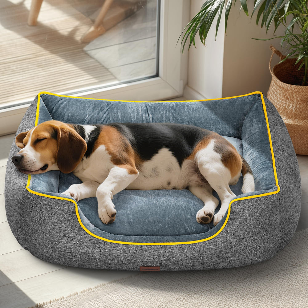MellowMates orthopedic bed 36in grey side view for large dogs