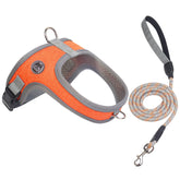 Mengbei Tribe dog harness with breathable mesh for all-season comfort.