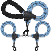 Mengbei tribe double dog leash with 360 swivel enables tangle-free walking for two dogs