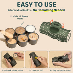 MENGJINGO long-lasting frozen-treat holder delivers 20-40 minutes of focused playtime.