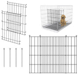 MENGSTER dog crate divider panel demonstrates tool-free setup for quick assembly
