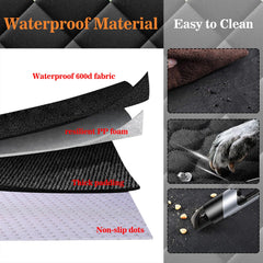 Meolsaek dog seat cover anti-slip dots keep cover in place during hectic rides.