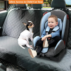 Meolsaek dog seat cover waterproof oxford fabric protects upholstery from spills and mud.