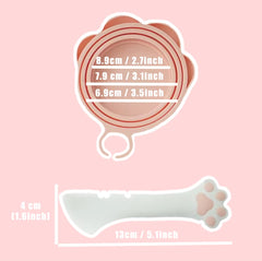Meow&Woof spoon paw gray ergonomic scoop for easy serving