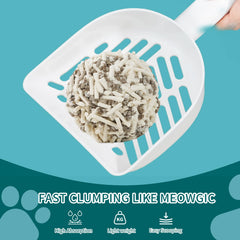 Meowgic Paws activated-carbon odor-control close-up demonstrates strong odor reduction.